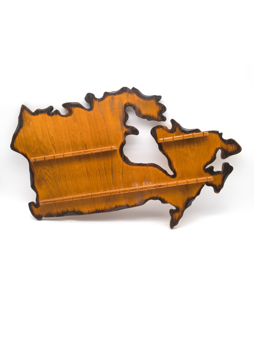 Handcrafted Canada Map Souvenir Spoon Display Rack or Jewelry Organizer
